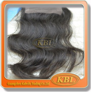 kbl body wave indian hair weave top closure