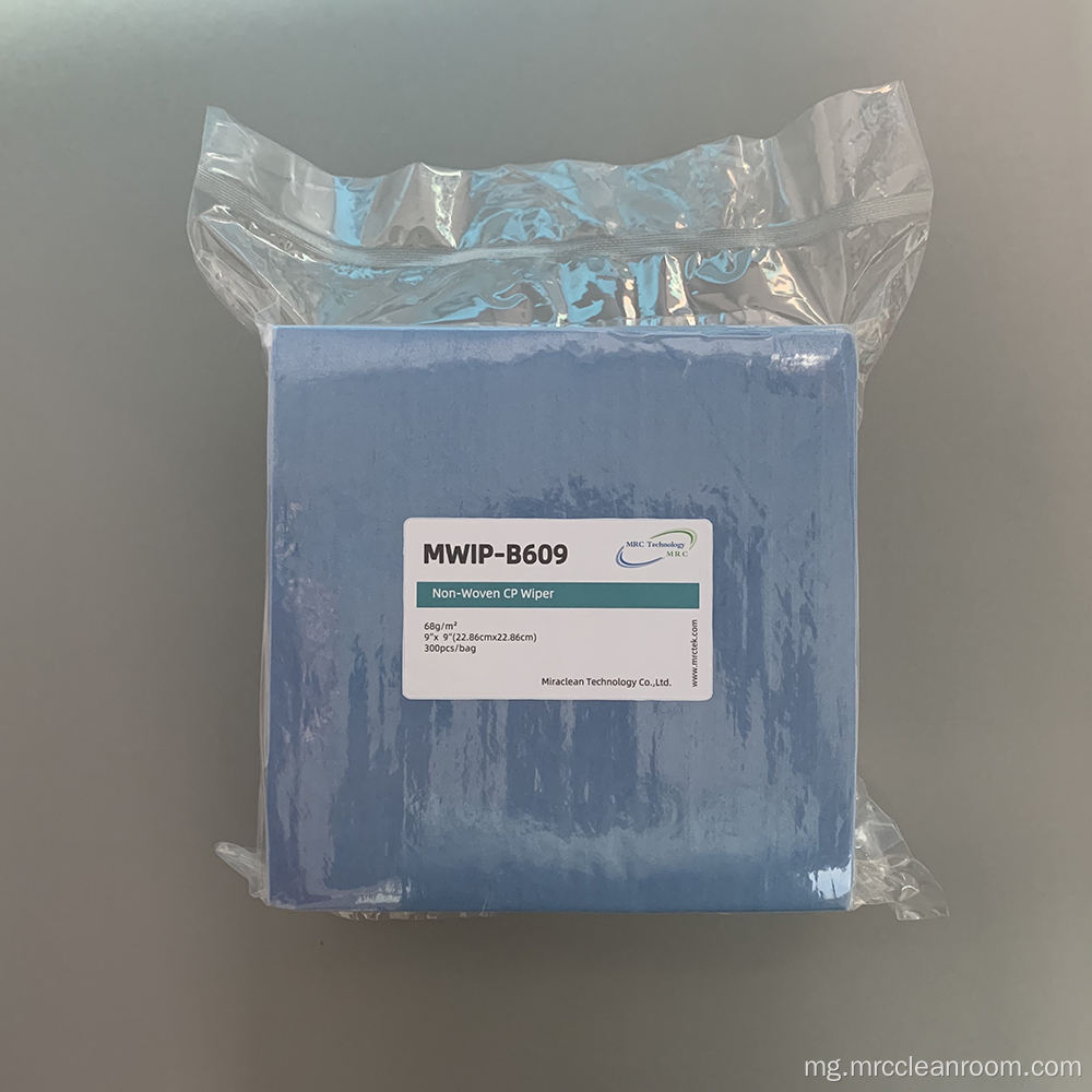 68gsm Blue Non-woven polyester Wipes fofona