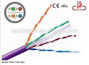 hang zhou cable manufacturer high speed internet cat6 utp data cable