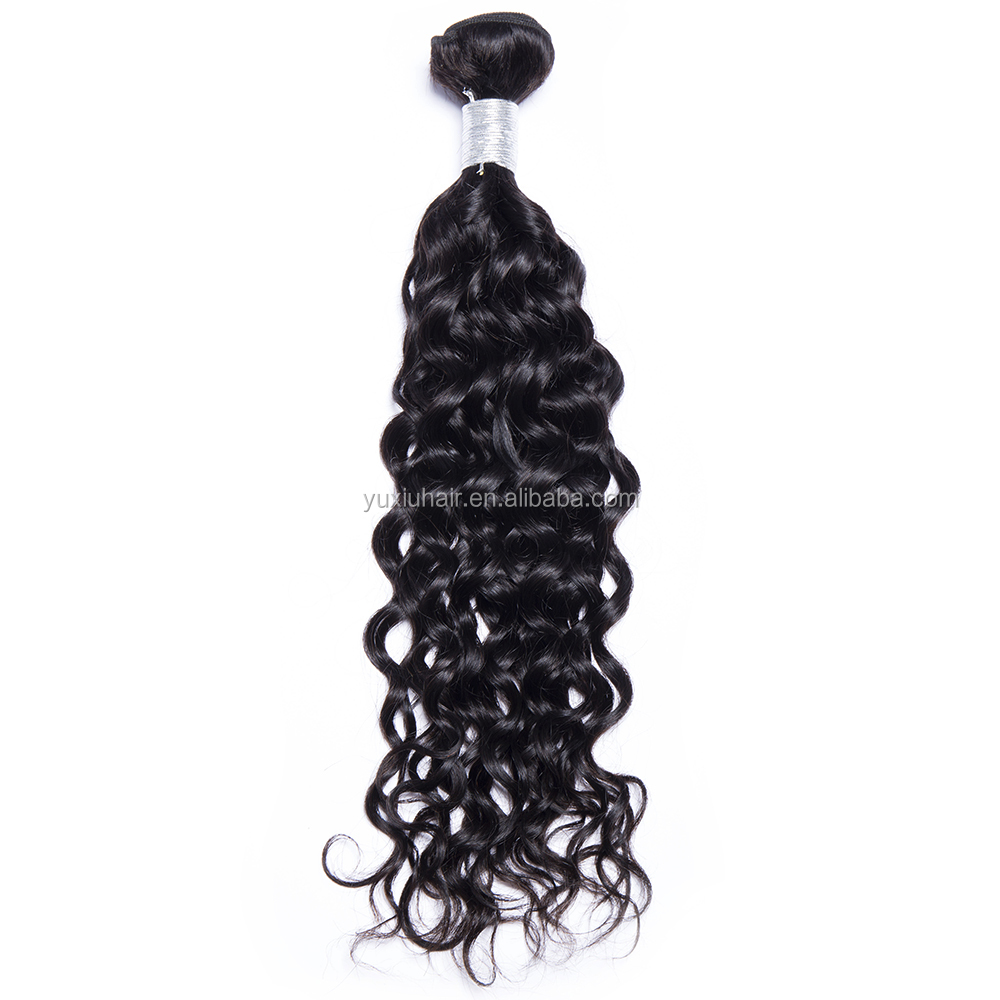 Brazilian Water Wave Hair Bundles 100% Human Hair Weaving  Bundle Deals Remy Hair Extension Natural Color