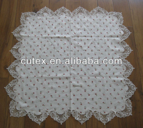 Printed lace table cloth