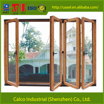 Glass interior folding doors