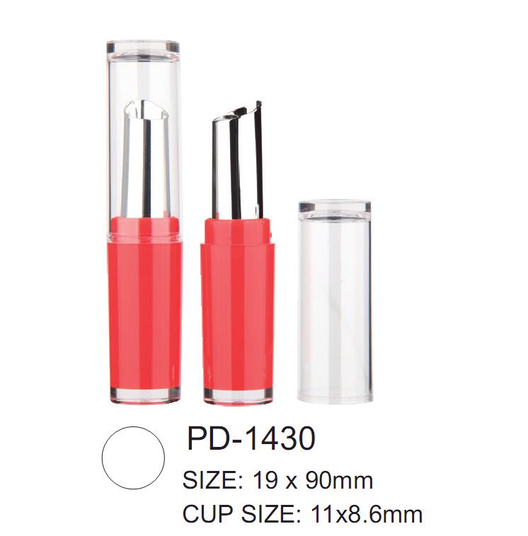 Slim Empty Plastic Round Lipstick Container