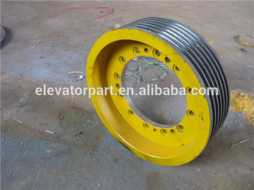 Thyssen elevator traction sheave, 5/6/7 wire rope sheaves pulley