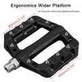 Bike Pedals Nylon Fiber Bicycle Platform Pedals 9/16Inch