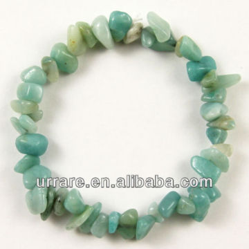 Beaded Stretch Bracelet Amazonite Gemstone Chips Bracelets