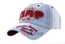 high quality 6 panel patch jean baseball caps bulk