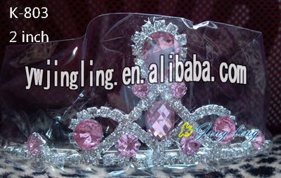 Pink Rhinestone Girl Pageant Tiara