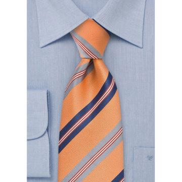 Striped Pure Woven Silk Ties