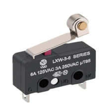 Single pole double throw 6A 125VAC micro switch with Iron roller t85 for appliance