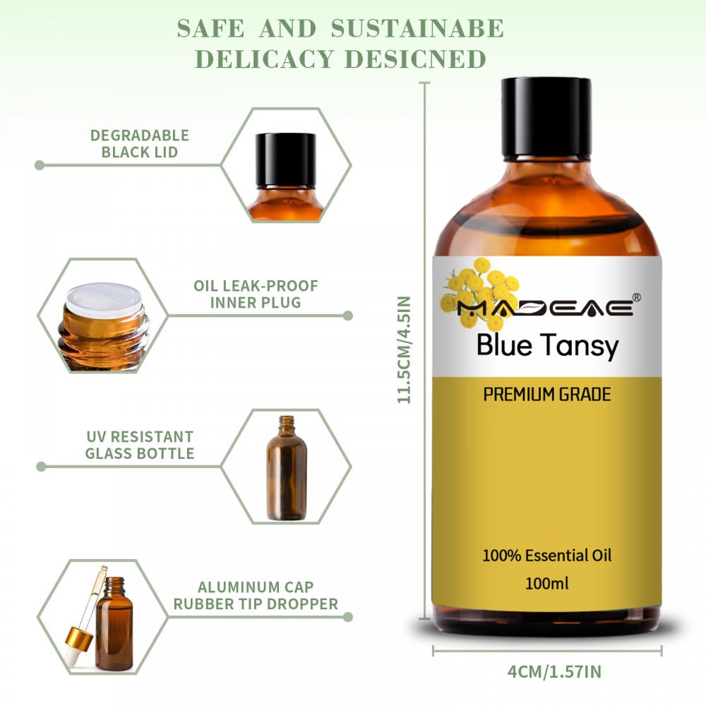 Venta caliente Aceite de tansy azul de alta calidad para aceite de aromaterapia