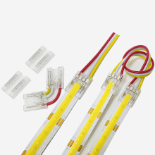 Cob LED Strip Connector Corner 6mm 8mm 10mm 2 Pin: Strip to Wire LED Strip Light Connector