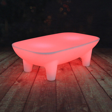 La lumière de couleur lumineuse en plastique a mené des tables d&#39;intérieur