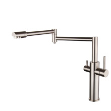 360° turn collapsible direct dual handle drinking faucet