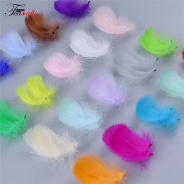 Artificial Deep Pink Goose Feathers for Craft Projects, Carnival Costumes, and Dreamcatchers