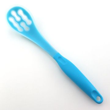 Matlagning Silicone Slotted Spoon With Soft Handle