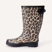 Vintage Leopard Pattern Mid Height Wellies