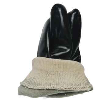 Guantes de PVC Black PVC Guante de trabajo resistente al aceite