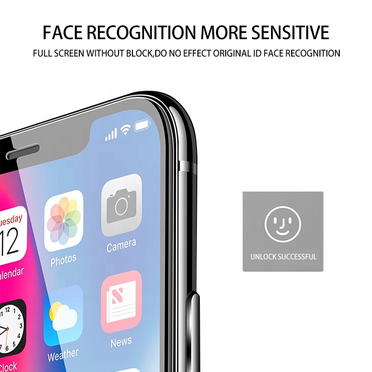 Facial recognition 9H flexible glass screen protector for iPhone11Pro