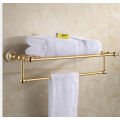 Accesorios de baño de inodoro de aluminio dorado de alta calidad Juego de accesorios de baño