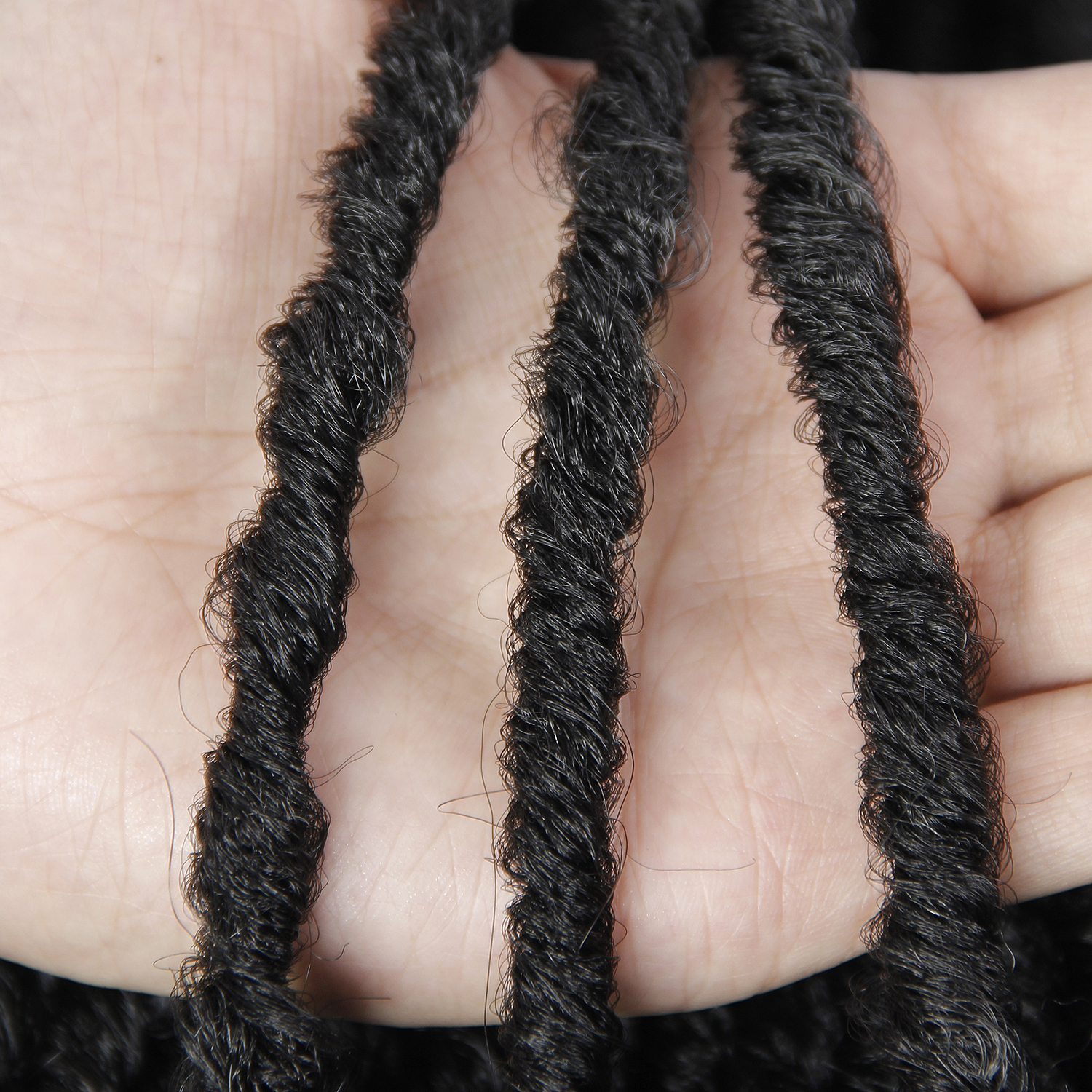 Crochet Hair Soft End Natural Synthetic Braids Brown Extension For Women