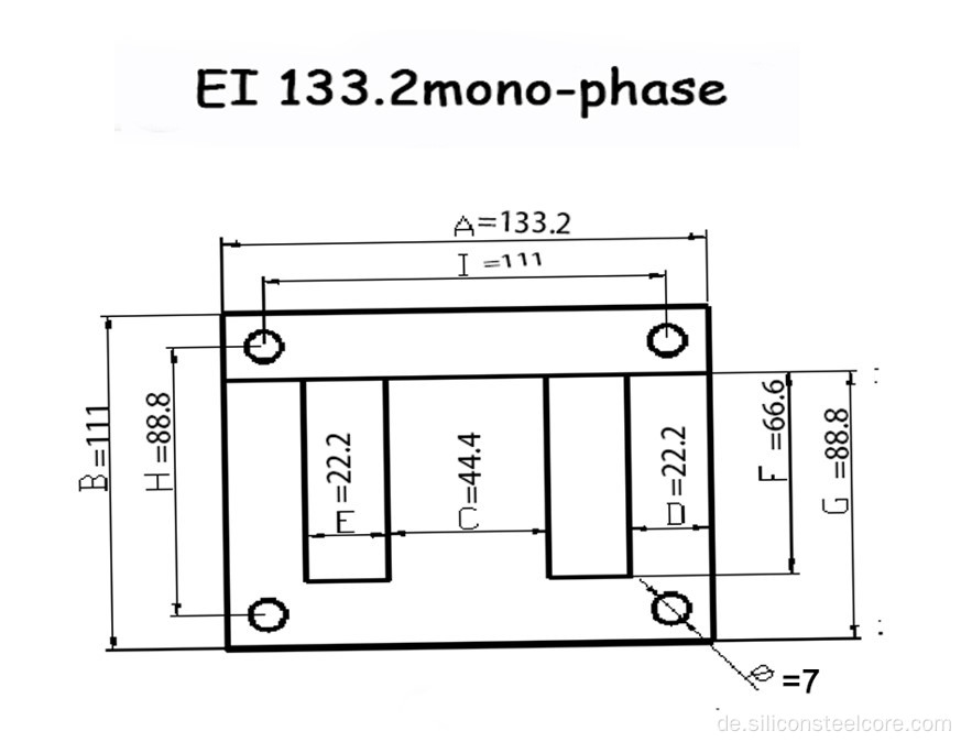 EI -Laminierung Einphasen -EI -Transformatorlaminierung