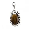 Новое прибытие Gemstone Bird Chalcains для женщин мужчина натуральный камень Keyring Chakra Healing Reiki Crystal Key Chains Charm Jewelry