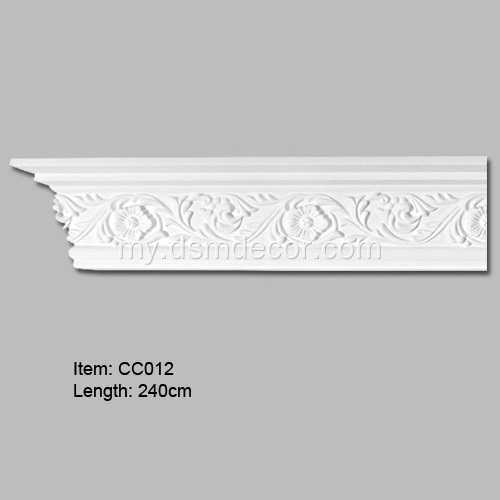 Rosette ဒီဇိုင်း PU Cornice Moldings