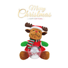 Wholesale Santa Claus and Deer Christmas Dolls with Music