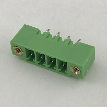 3.81mm pitch straight angle PCB green terminal block