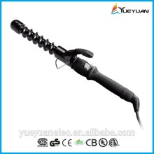 110/220v LED display PTC heater Spiral hair barrel big wave maker with cool tip marcel curling iron