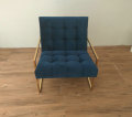 Jonathan Adler Metal Frame Goldfinger Recline καναπέ