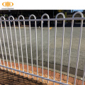 Cheap powder coated bow top metal fence panels