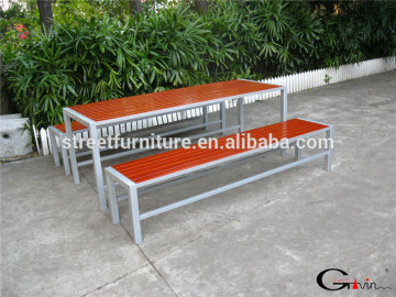 L2100mm outdoor pub table, wooden outdoor furniture