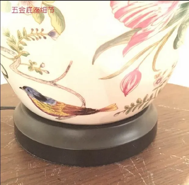 Exquisite Coral Floral Ceramic Lamp for Stylish Home Decor