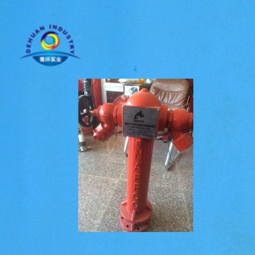 2 Ways Fire Hydrant with Flange Dn100 (4'') with Flange 800mm