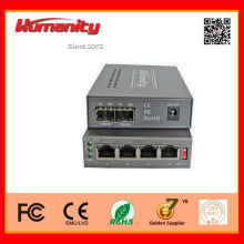 Humanity multiple Ethernet and multiple optical media converter