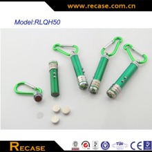 Mini led flashlight keychain with carabiner torch/Camping keychain/Hiking keychain