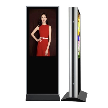 Kios Layar Digital Signage LCD Sisi Ganda 55 Inci