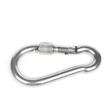 Screw lock quick connect spring hook