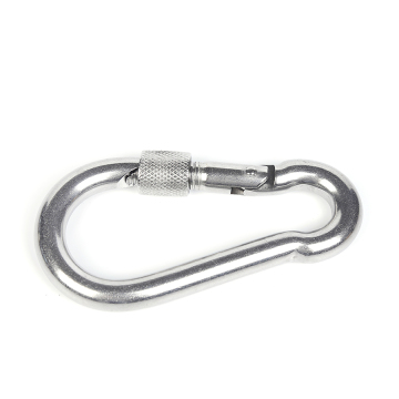 Screw lock quick connect spring hook