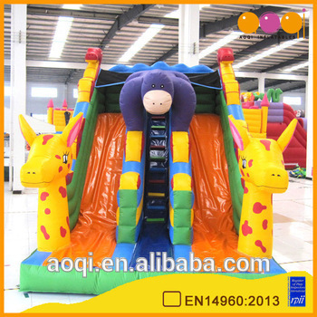 Inflatable game manufacturers big discount best seller large Inflatable slide giraffe slide inflatables for sale