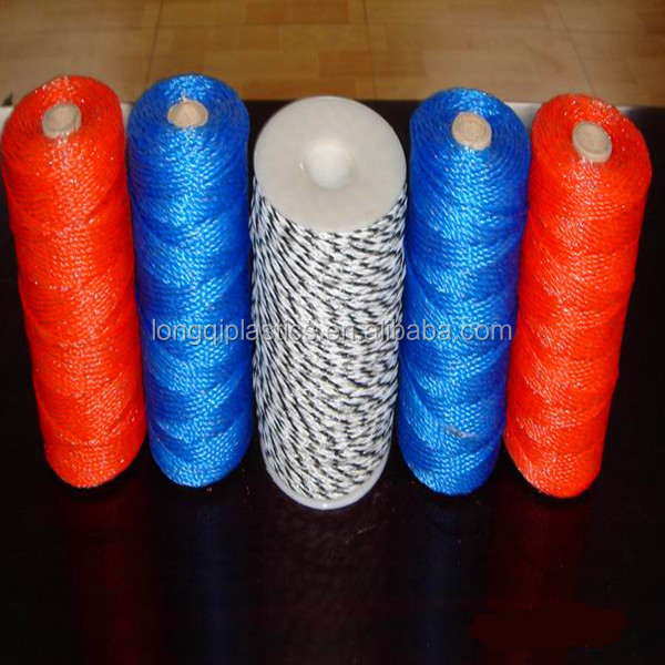 15 plastic polyethylene monofilament yarn/6 stand 0.15mm Steel wire 2mmelectric fence polywire for cattle/sheep/fence poly tape