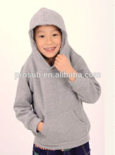 sublimation heat tranfer children pullover hoodie add plush