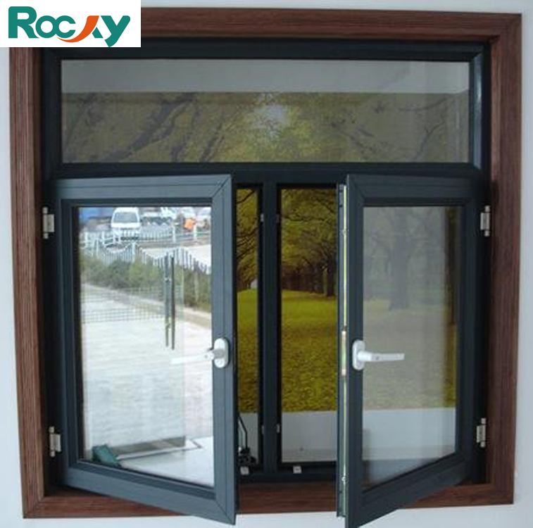 Casement awning sliding tilt-turn window aluminum frame glass metal window