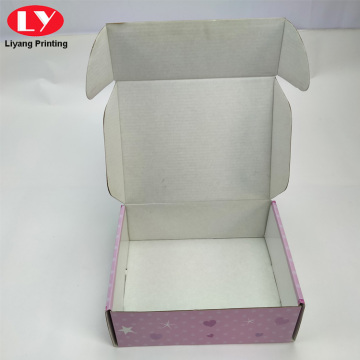 Custom Logo Pink Box Mailer Cosmetic Shipping Boxes