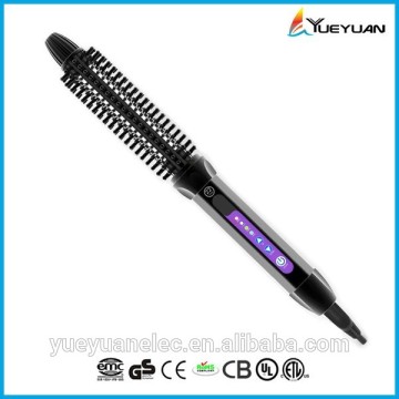 2015 ceramic coating hot air styler brush LED display hot air brush