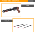 Paling Popular produk Mini tentera plastik mainan Tommy Gun