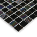 Black Glass Mosaic Kitchen Bathroom Wall Decor Tiles