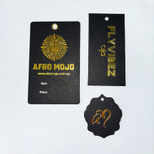 Luxury Gold Embossed Clothing Hang Tags